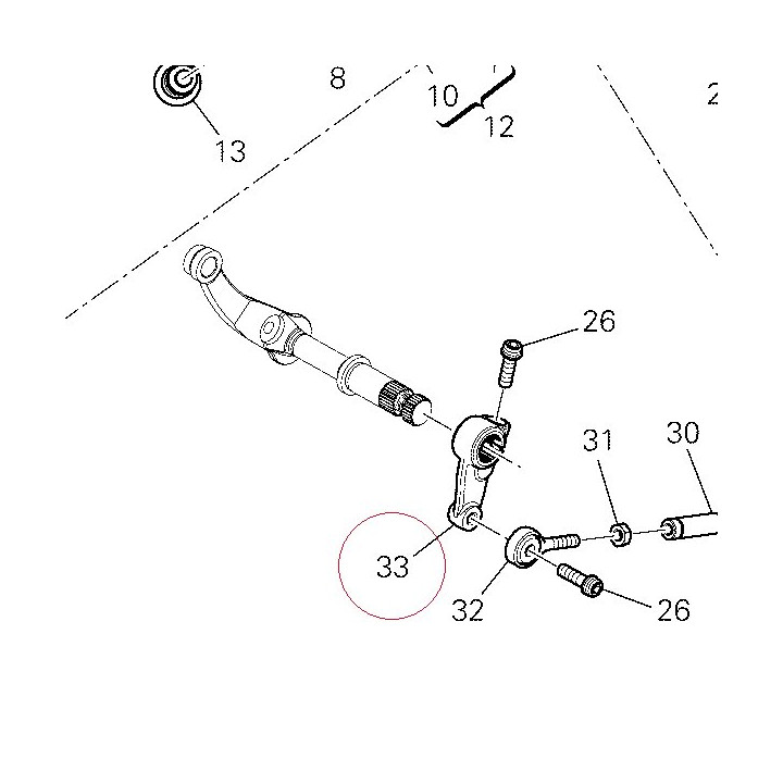 Lever shift pedal 45612071A