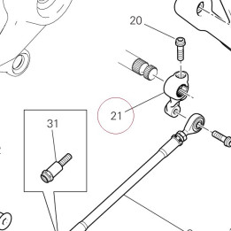 Gear control lever 45612381AA