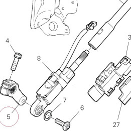 Gear control lever 45612422AA