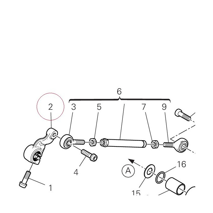 Gearchange lever 45612492A