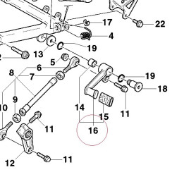 Pedal, gear change 45620071A