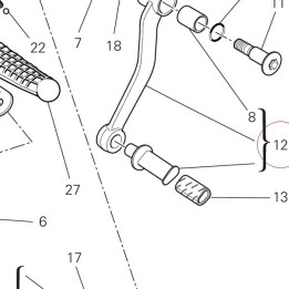 Pedal, gear change 45620352A