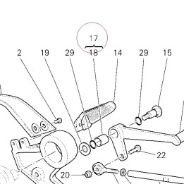 Pedal, gear change 45620361A