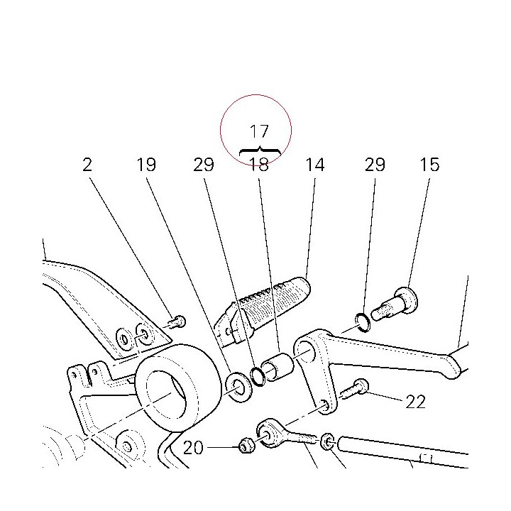 Pedal, gear change 45620361A