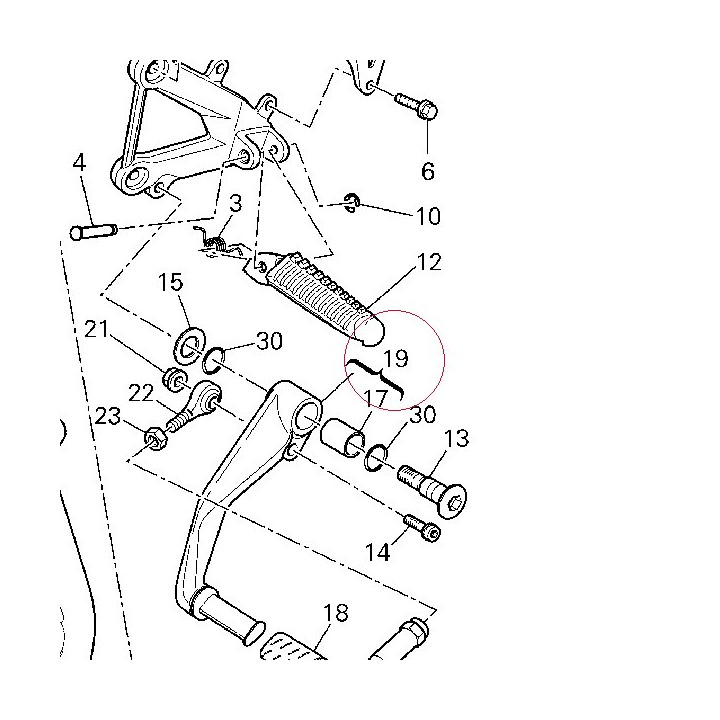 Pedal, gear change 45620471A