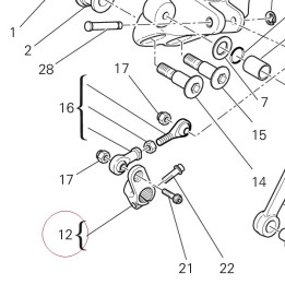 Pedal, gear change 45620581A