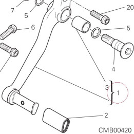 Gearchange lever 45620751AA