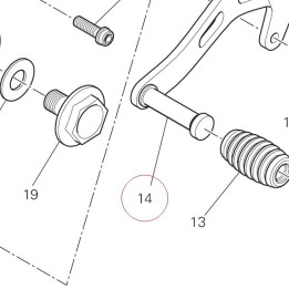 Gearchange lever 45620772BA