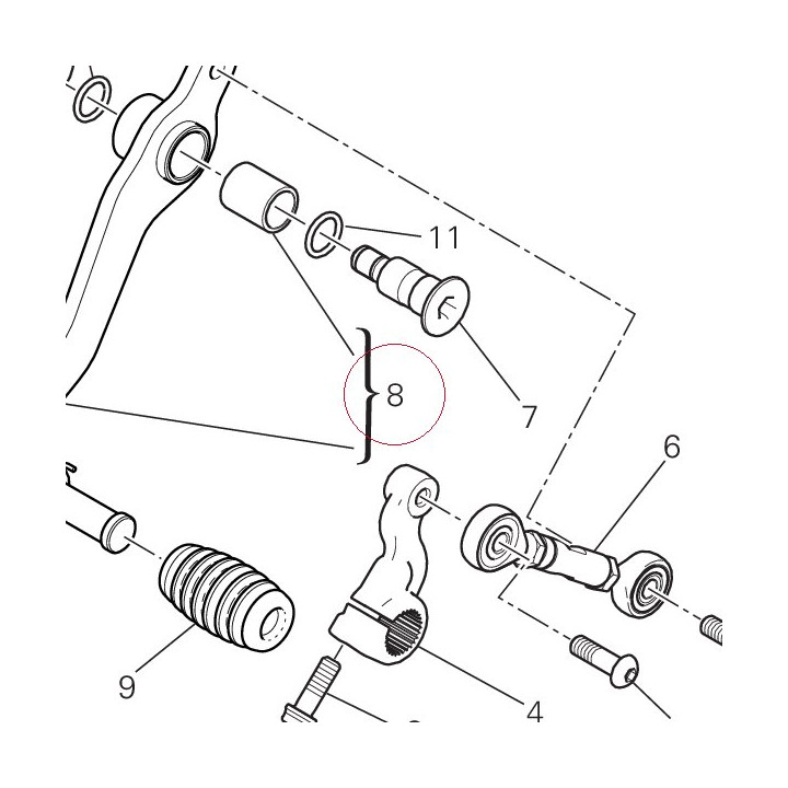 Gearchange lever 45620791AA