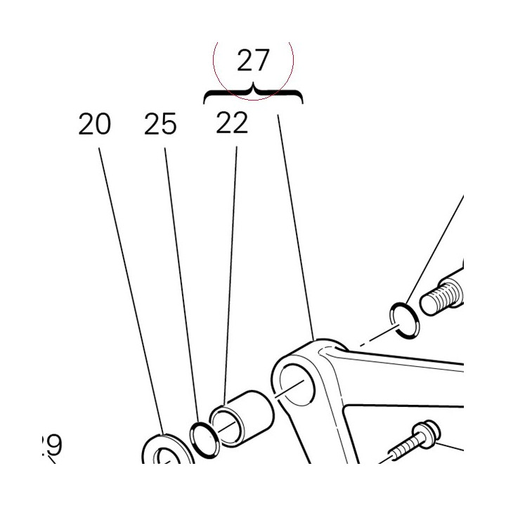 Pedal, gear change 45622021A