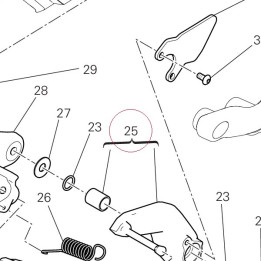 Gearchange lever 45622312BA