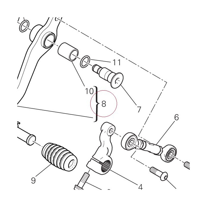Gearchange lever 45622324AA