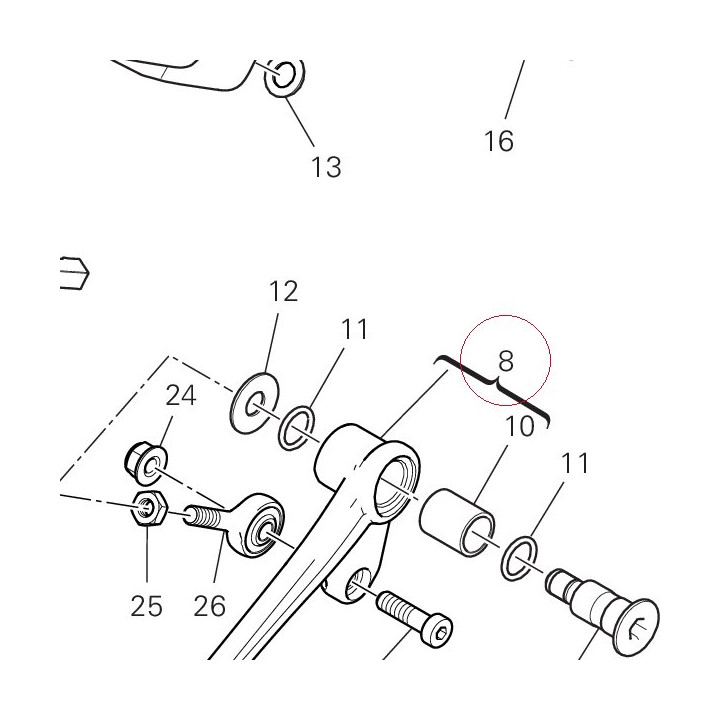 Gearchange lever 45622362AA