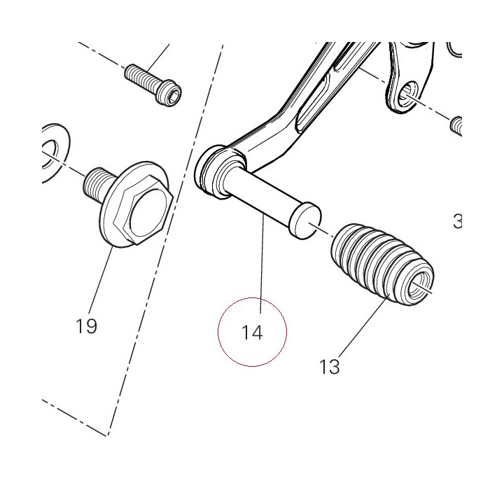 Gearchange lever 45622452AA