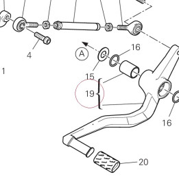 Gearchange lever 45622481AA