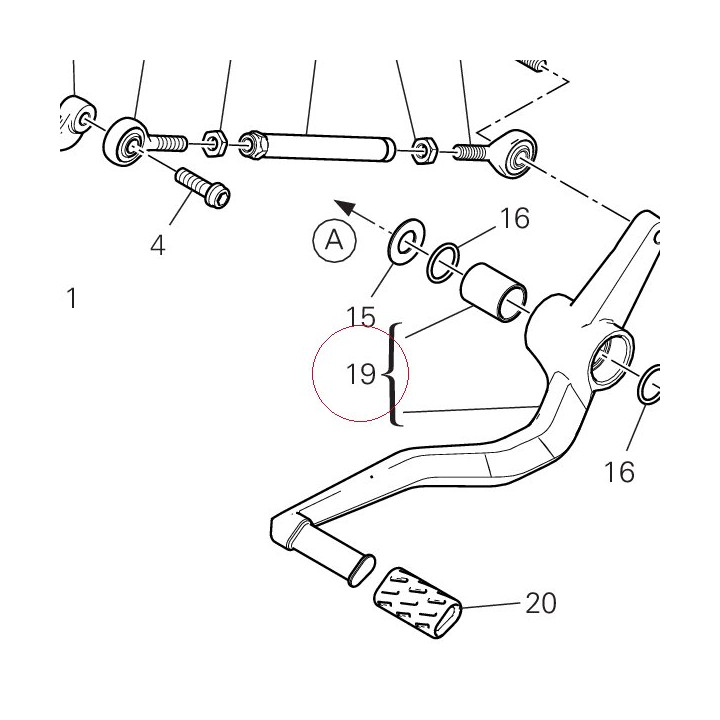 Gearchange lever 45622481AA