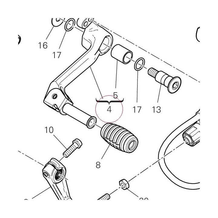 Gearchange lever 45623521AA