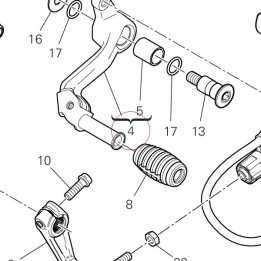 Gearchange lever 45623572AA