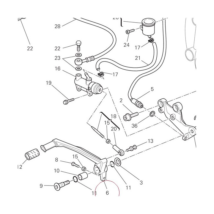 Pedal, brake 45710471A