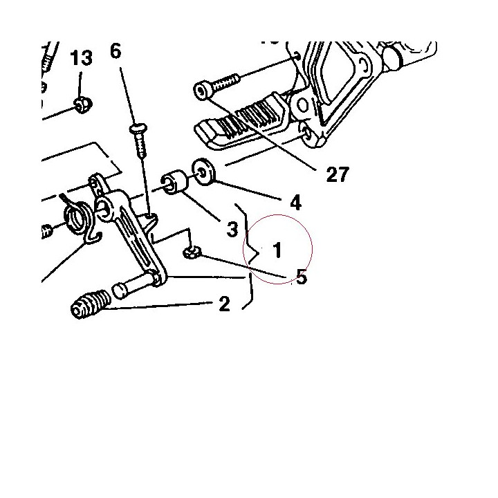 Pedal, brake 45720031A