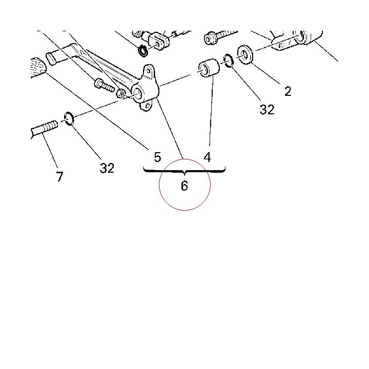 Pedal, brake 45720081A