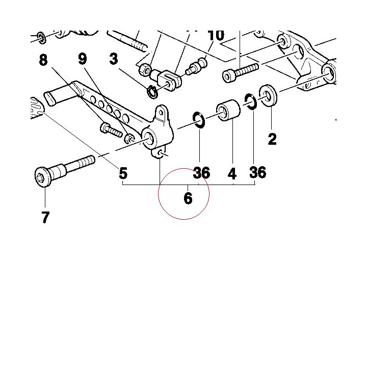 Pedal, brake 45720121A