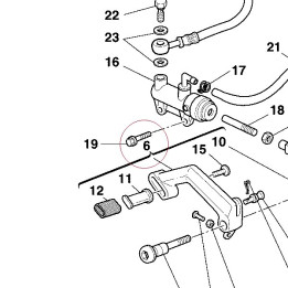 Brake control lever 45720131AB