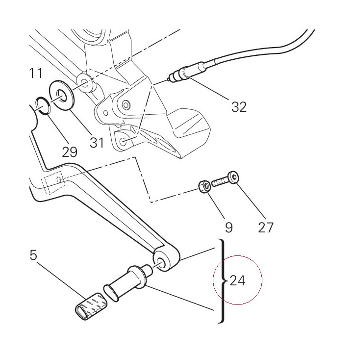 Pedal, brake 45720341AB