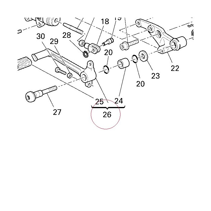 Pedal, brake 45720361B