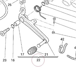 Pedal, brake 45720411A