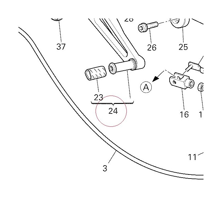 Pedal, brake 45720451A