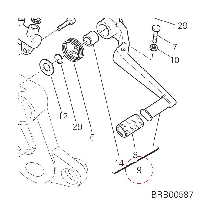 Pedal, brake 45720461AB