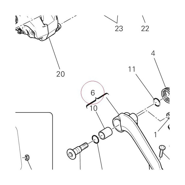 Pedal, brake 45720482A