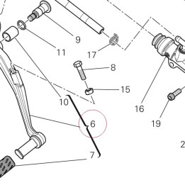 Rear brake lever 45720511A