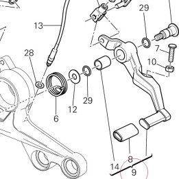 Brake control lever 45720521AA