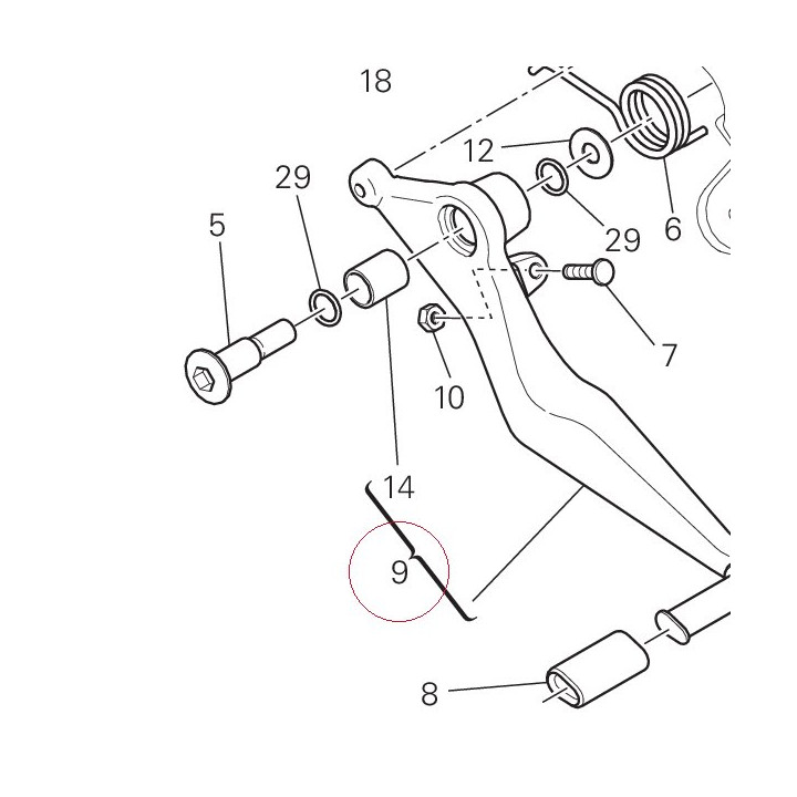 Brake control lever 45720561BA