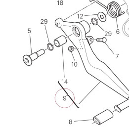 Brake control lever 45720561CA