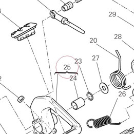 Brake control lever 45720862AA