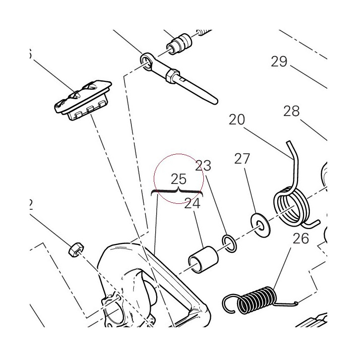 Brake control lever 45720862AA