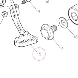 Brake control lever 45721011AA