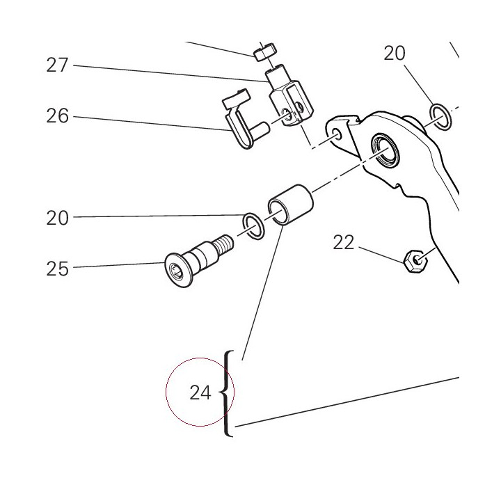 Brake control lever 45721081AA