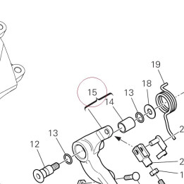 Brake lever assembly 45721093AA