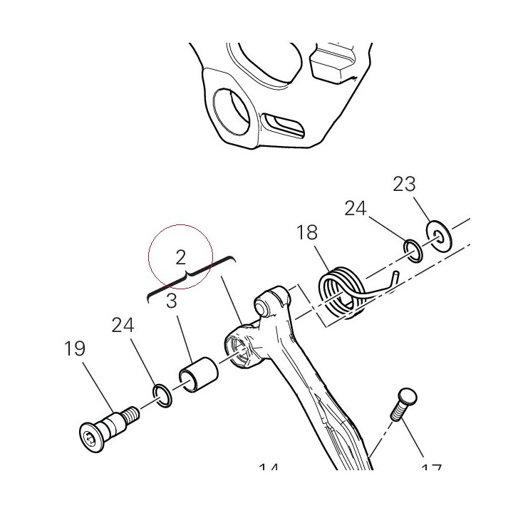Brake lever assembly 45721172BA