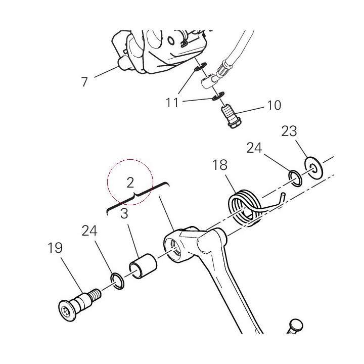 Brake lever assembly 45721212AA
