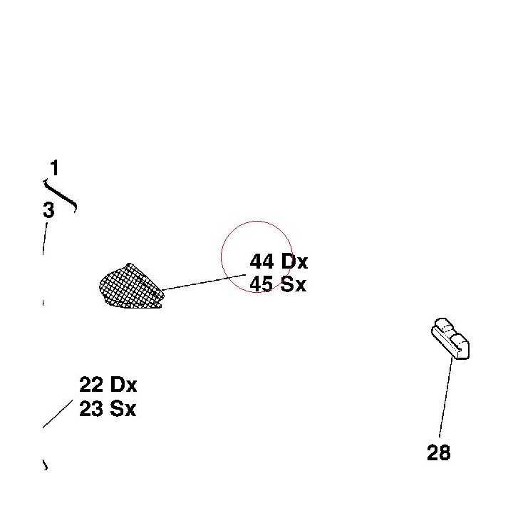 Right cover 46010511B