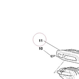 Heat guard, silencer 46011161B