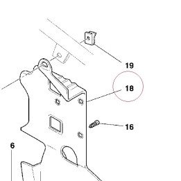 Battery mount heat guard 46011251A