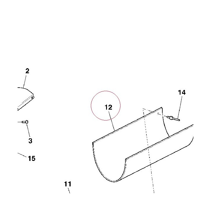 Tail guard thermal guard 46011381A
