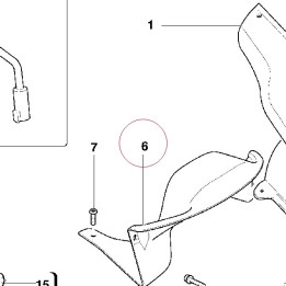 Cover, body cowl 46011561A