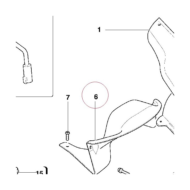 Cover, body cowl 46011561A